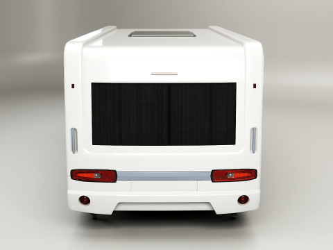 Caravana de acampamento longa Modelo 3D