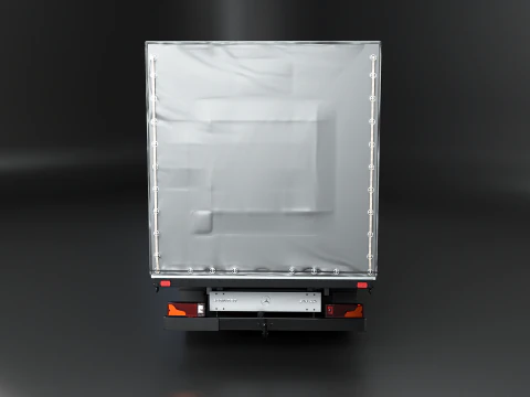 Tekstur Sisi Tirai Mercedes Sprinter Tautliner Van PBR Model 3D
