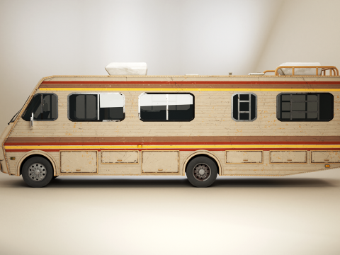 क्लासिक मोटरहोम 1986 पुराना 3D मॉडल