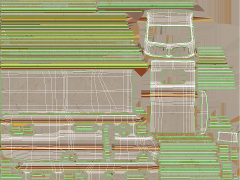 क्लासिक मोटरहोम 1986 पुराना 3D मॉडल