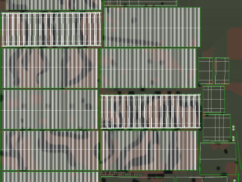 Intermodal Military Shipping Container 40-foot-long 3D Model