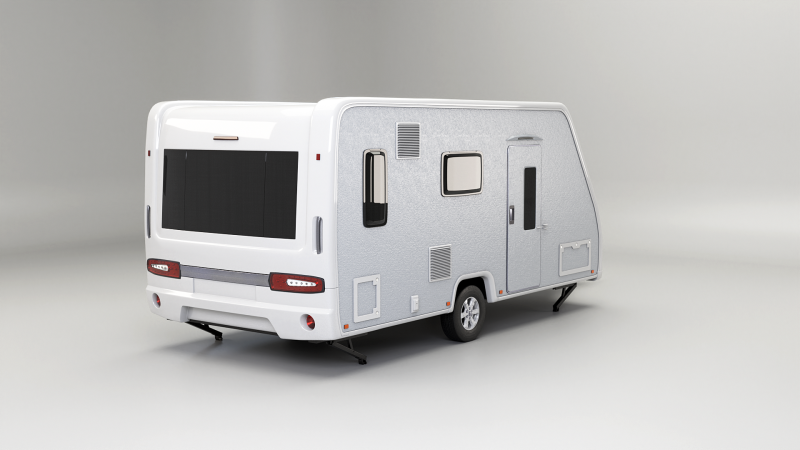 Caravana de acampamento Modelo 3D .c4d .max .obj .3ds .fbx .stl .blend 