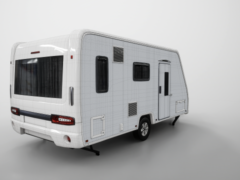 Caravana de acampamento Modelo 3D