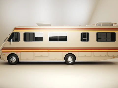 Classic Motorhome 1986 3D Model