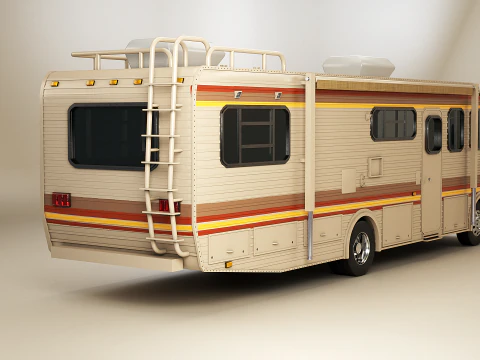 Classic Motorhome 1986 3D Model
