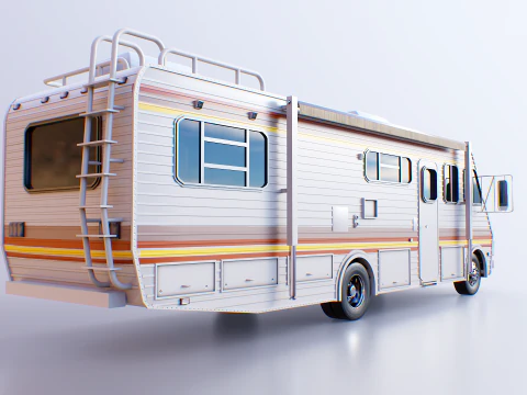 Classic Motorhome 1986 3D Model