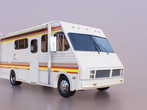 Classic Motorhome 1986 3D Model