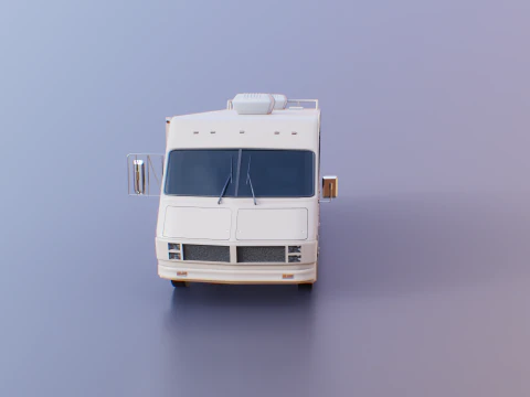 Classic Motorhome 1986 3D Model
