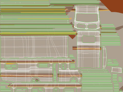 Classic Motorhome 1986 3D Model