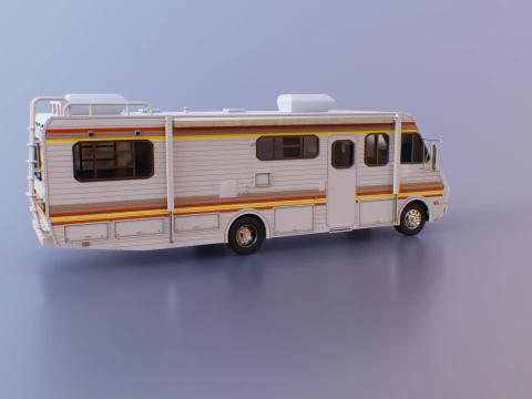 Classic Motorhome 1986 3D Model