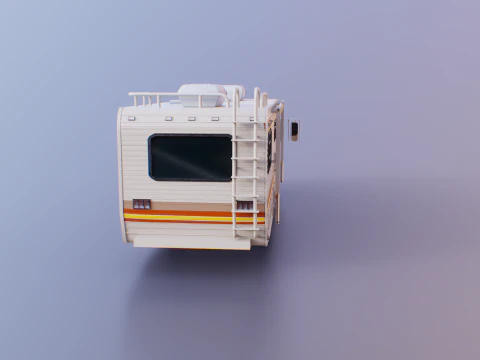 Classic Motorhome 1986 3D Model