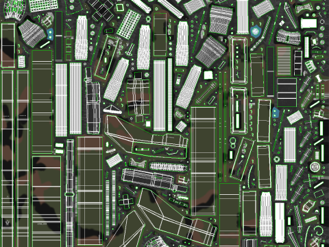 मिलिट्री ट्रैक्ड रोबोट कैमो 3D मॉडल