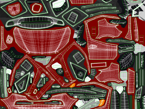 Modern Euro Panel Van PRB Textures 3D Model