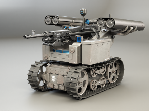 Militaire rupsrobot V2 3D Model