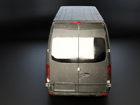 &Ocirc;nibus moderno e envelhecido Modelo 3D