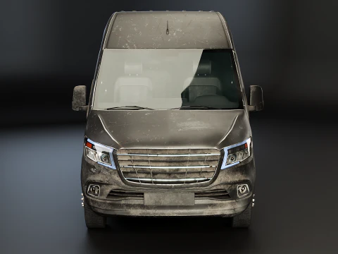 &Ocirc;nibus moderno e envelhecido Modelo 3D