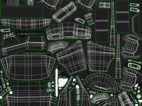 &Ocirc;nibus moderno e envelhecido Modelo 3D