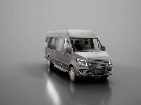 &Ocirc;nibus moderno e envelhecido Modelo 3D