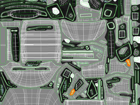Modern Curtain Tautliner Van 3D Model