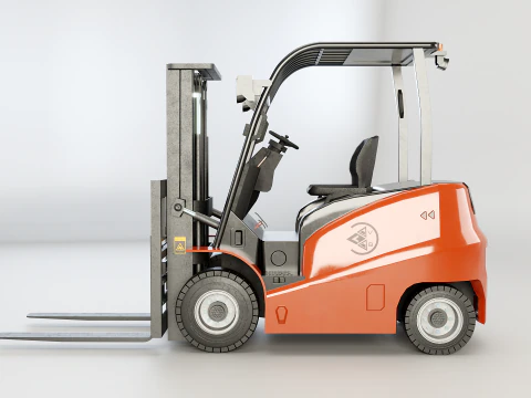 Carrello elevatore elettrico moderno Modello 3D
