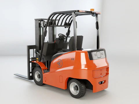 Carrello elevatore elettrico moderno Modello 3D