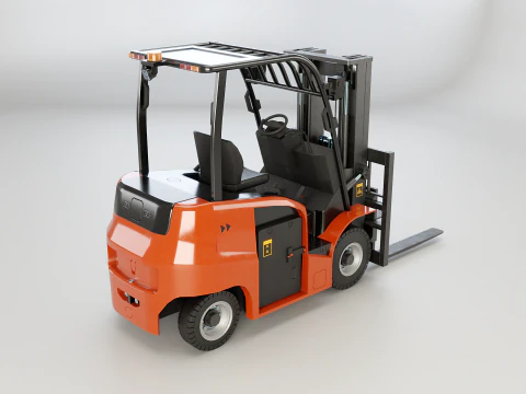 Carrello elevatore elettrico moderno Modello 3D