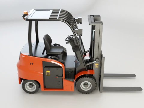 Carrello elevatore elettrico moderno Modello 3D
