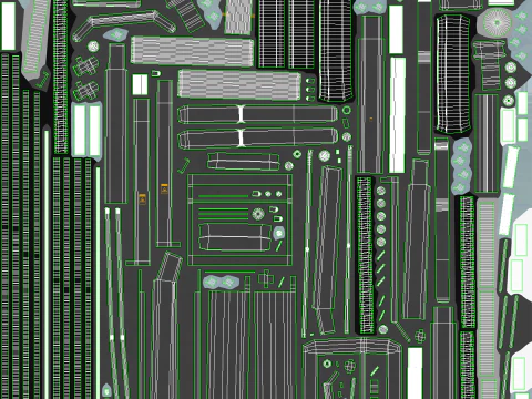 Carrello elevatore elettrico moderno Modello 3D