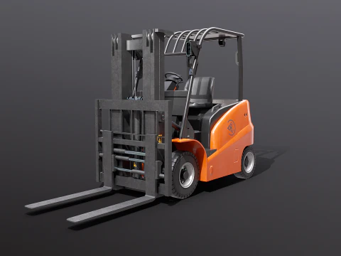 Carrello elevatore elettrico moderno Modello 3D