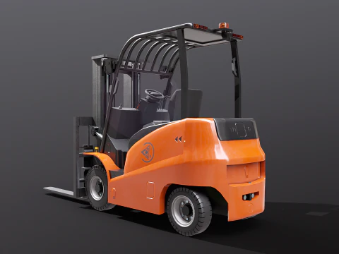 Carrello elevatore elettrico moderno Modello 3D