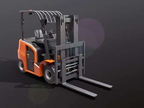 Carrello elevatore elettrico moderno Modello 3D