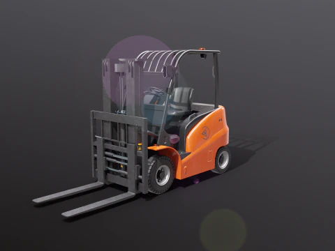 Carrello elevatore elettrico moderno Modello 3D