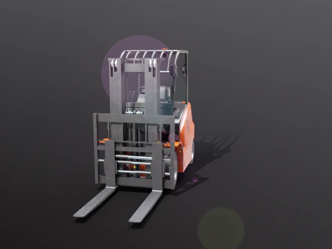 Carrello elevatore elettrico moderno Modello 3D