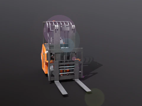 Carrello elevatore elettrico moderno Modello 3D