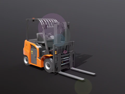 Carrello elevatore elettrico moderno Modello 3D