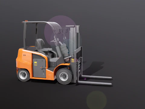 Carrello elevatore elettrico moderno Modello 3D