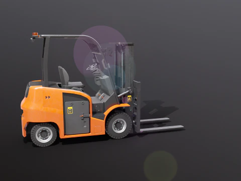 Carrello elevatore elettrico moderno Modello 3D