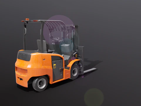 Carrello elevatore elettrico moderno Modello 3D