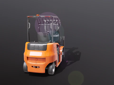 Carrello elevatore elettrico moderno Modello 3D