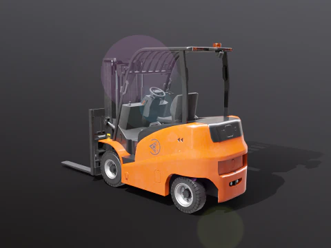 Carrello elevatore elettrico moderno Modello 3D