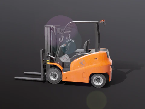 Carrello elevatore elettrico moderno Modello 3D