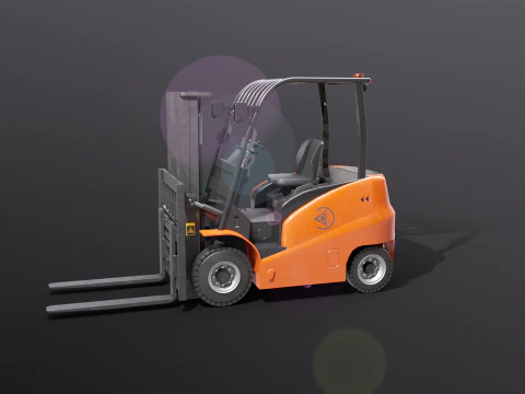 Carrello elevatore elettrico moderno Modello 3D