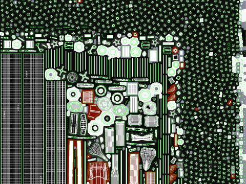 Moderna Fatbike MTB elettrica rossa Modello 3D