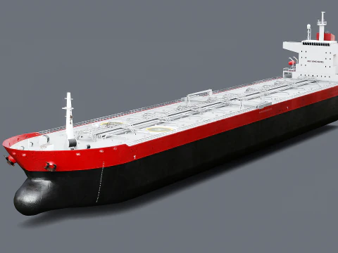 Modern Oil Tanker Vessel 3D Model