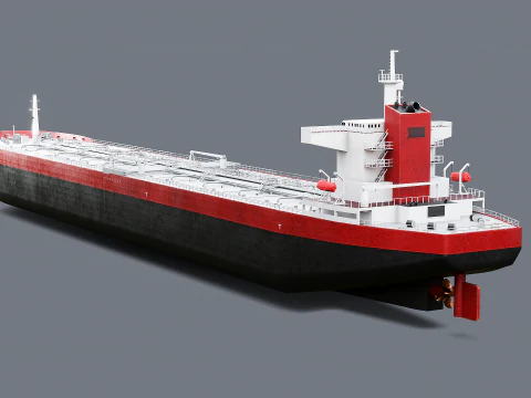 Modern Oil Tanker Vessel 3D Model