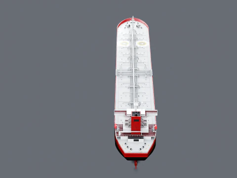 Modern Oil Tanker Vessel 3D Model