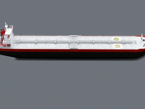 Modern Oil Tanker Vessel 3D Model
