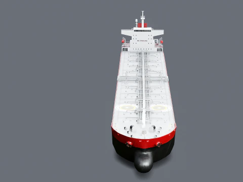 Modern Oil Tanker Vessel 3D Model