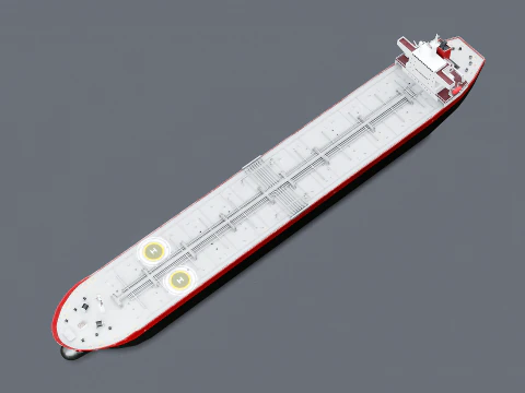 Modern Oil Tanker Vessel 3D Model