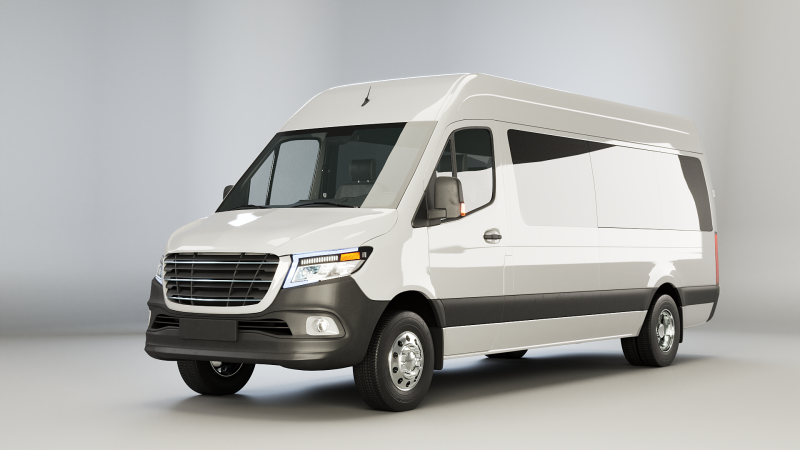 आधुनिक शटल बस 3D मॉडल .c4d .max .obj .3ds .fbx .stl .blend 